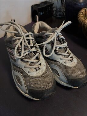 Rawlings Gray and Light Blue Athletic Mesh Sneakers